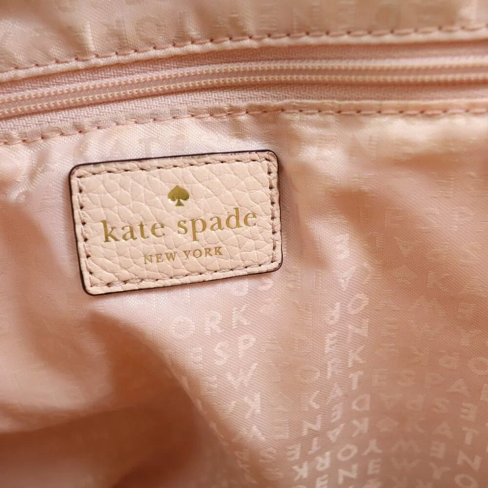 Kate Spade Jenner MacCall Cow Light Pink Leather Shoulder Tote‎ Bag